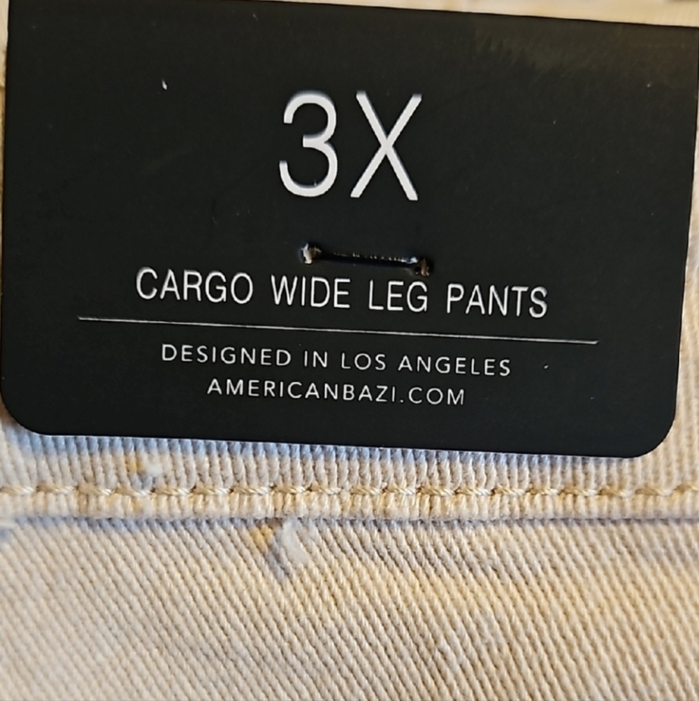 American Bazi Women's Wide Leg Cargo Jeans - Picture 7 of 7